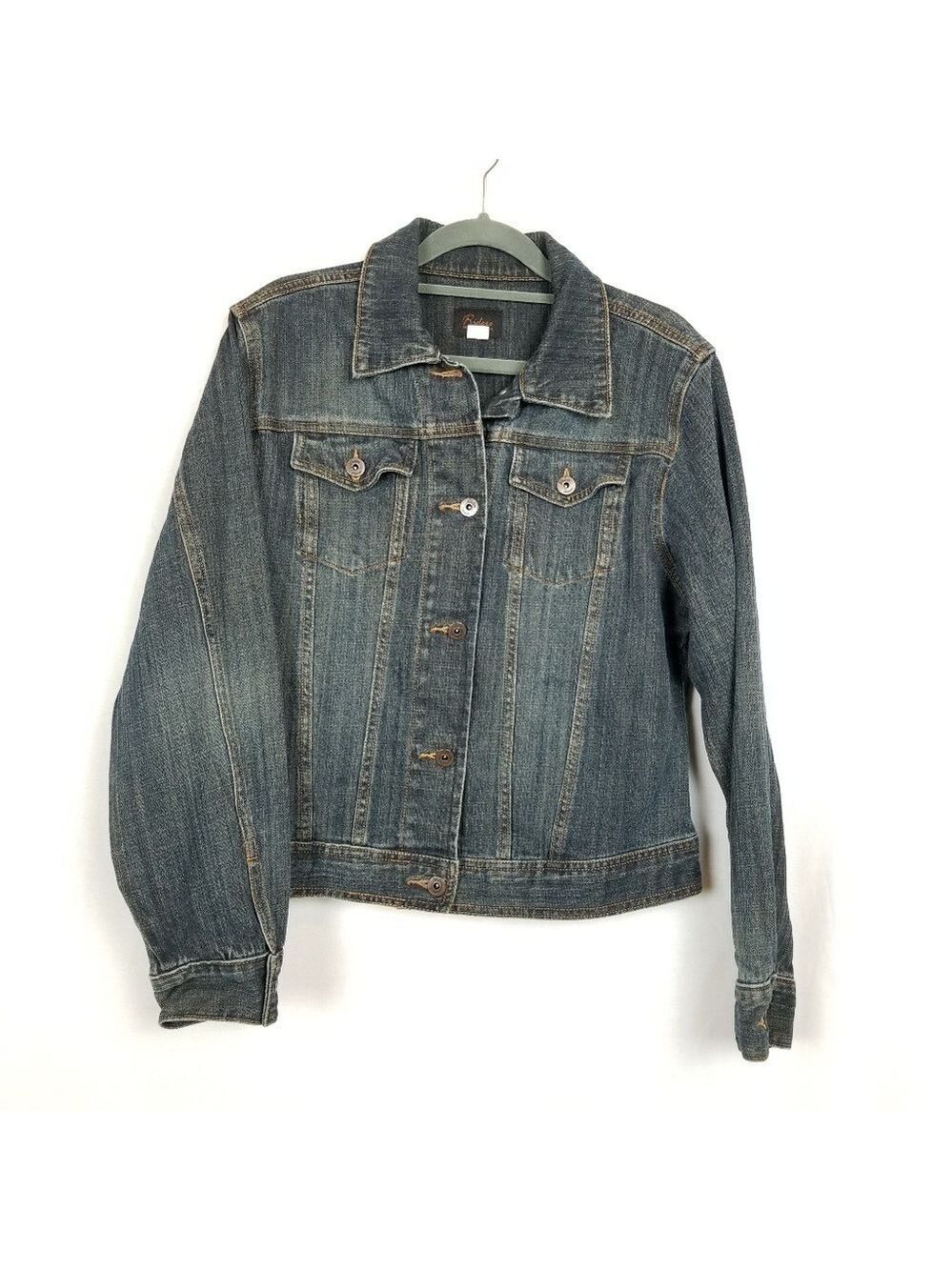Riders Denim jean jacket sz L classic rustic western